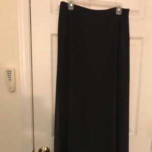 David’s bridal size 10 black long skirt